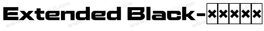 Extended Black字体转换